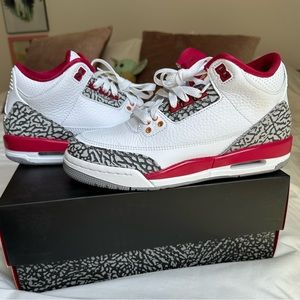 NEW! Air Jordan 3 Retro (GS) - Size 6.5 Boys - Cardinal Red